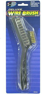 Bulk Buys MR026-72 Deluxe Wire Brush Set in Plastic Sleeve Card - Pack of 72