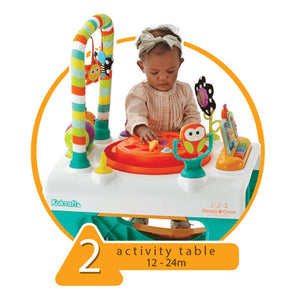 Kolcraft 1-2-3 Ready-to-Grow Infant & Toddler Activity Center with English & Spanish Modes, Flutter Bugs