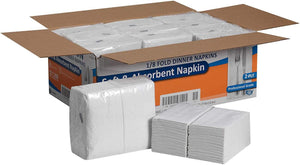 Marathon 2-Ply Dinner Napkin, 17" x 15", White, 1200/Pack, 12 Packs/Carton. A1