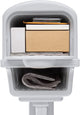 Rubbermaid Large Deluxe Plastic Mailbox and Post Combo