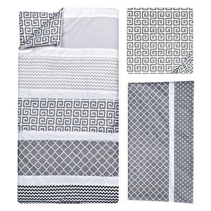 Trend Lab Ombre Gray 3 Piece Crib Bedding Set