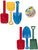 Bulk Buys SK029-24 9" Length Sand Toy Shovel Set - Pack of 24