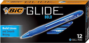 BIC Velocity Bold Retractable Ball Pen, Bold Point (1.6mm), Black, 12-Count