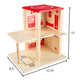 Hey! Play! Wooden Fire Station Playset with Accessories