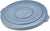 Rubbermaid 265400GY Round Flat Top Lid for 55-Gallon Round Brute Containers 26 3/4-Inch dia. Gray