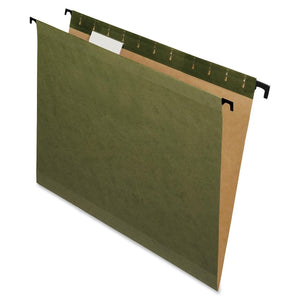 Pendaflex SureHook Reinforced Hanging Folder, Standard Green, Legal, 1/5 cut tabs, 20-Box