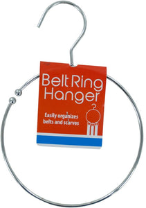 Bulk Buys Metal Belt Ring Hanger - 12 Pack