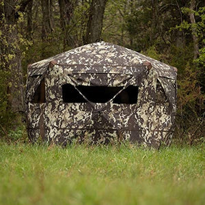 Barronett Blinds BL550CC Blockout 5 Ground Hunting Blind, 4 Person Pop Up Portable, Crater Camo