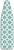 Whitmor Deluxe Replacement Ironing Board Cover and Pad - Concord Turquoise