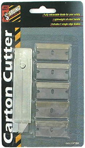 Carton cutter with extra blades - Pack of 48
