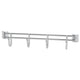 Alera ALE Hook Bars For Wire Shelving, Four Hooks, 18" Deep, Silver (Pack of 2 Bars)