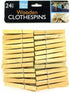 Wooden clothespins, pack of 24