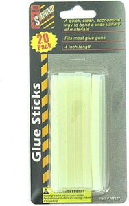 Bulk Buys MT107-96 20 Pack 4&quot; Long x 1/4&quot; Diameter Glue Sticks - Case of 96
