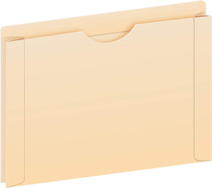 Pendaflex File Jackets, Letter Size, Manila, Reinforced Straight-Cut Tabs with Thumb Cut