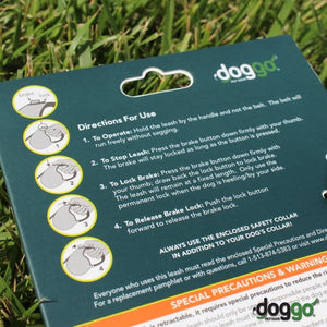 Doggo Reflective Retractable Dog Leash with Soft Grip Handle
