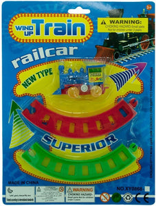 Bulk Buys Wind Up Toy Train With Track Set, Pack Of 24