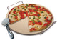 Laroma Pizza Baking Stone Set, 15-Inch - Includes Serving Rack, Pizza Cutter, Recipe Booklet