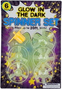 Glow in the Dark Spinner Set - Pack of 24