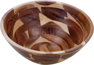 Certified International Acacia Wood Large Bowl, 12" x 5.25" Servware, Serving Accessories, One Size, Multicolor