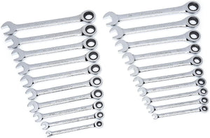 Gearwrench 20-Piece Ratcheting Wrench Set, SAE and Metric # 35720