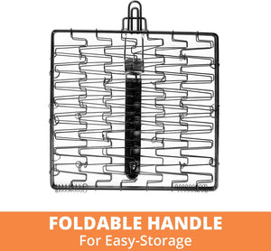 Mr. Bar-B-Q 06620Y Non Stick Flexible Basket with Folding Handle