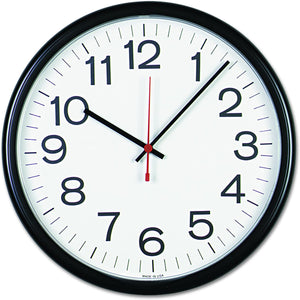 Universal 11381 Indoor/Outdoor Clock, 13 1/2", Black
