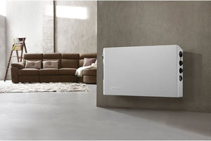 De'Longhi HSX3315FTS Digital 1500W Convection Panel Heater with Dual Fan, 16 lbs, White - Slim Style