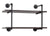 Muscle Rack IPWS-2T 2-Tiered Metal Pipe Floating Wall Shelf