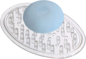 Plastic Soap Saver, Holder Tray for Bathroom Counter, Shower, Kitchen, 0.75 in. x 3.25 in. x 4.75 in, Clear (New Version)