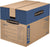 Bankers Box SmoothMove Prime Moving Boxes, Tape-Free, FastFold Easy Assembly, Handles, Reusable, Large, 24 x 18 x 18 Inches
