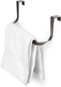 Umbra 1013885-047 Schnook Over The Cabinet Towel Rack, Black/Nickel,3" Height