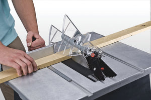 Genesis GTS10SB 10" 15 Amp Table Saw with Self-Aligning Rip Fence, Oversized Sliding Miter Gauge, Rocket Power Switch, 40T Carbide-Tipped Blade, and Heavy-Duty Metal Stand