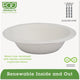 Eco-Products EPBL12 Renewable & Compostable Sugarcane Bowls - 12oz, 50/PK, 20 PK/CT
