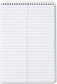 TOP80274 Spiral Steno Notebook, Gregg Rule, 6 x 9, Gray, 4 80-Sheet Pads/Pack
