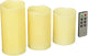 Kole Imports Vanilla Scented Flameless Candles Set with Remote