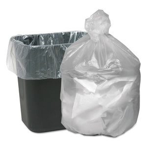 Webster WBIGNT2433 High Density Waste Can Liners, Resin, 16 gal, 0.24 mil Thickness, 32" x 24", Natural (Pack of 1000)