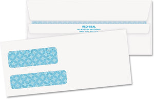 Quality Park 24529 Dbl Window Envelopes, Invoice,No.9, 3-7/8"x8-7/8", 500/BX,WE