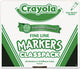 Crayola Washable Classpack Markers, Fine Point, Ten Assorted Colors, 200/Box