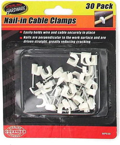 30 Pack Nail-In Cable Clamps - Case of 72