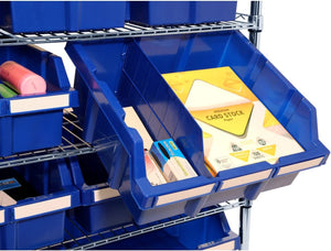 Storage Rack by Member's Mark Features 24 Durable Bins, 3-Inch Wheels and Zinc-Plated Steel Construction,Perfect for Efficient Organization