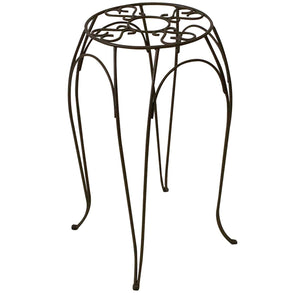 Panacea Brown Cameo Round Plant Stand, 20-Inch