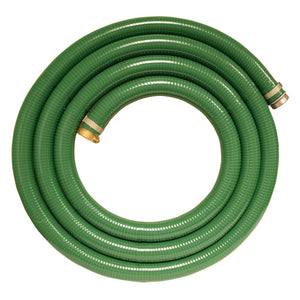 Apache 98128005 1-1/2" x 15' PVC Style G (Green) Suction Hose with Aluminum Pin Lug Fittings