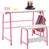 SD Studio Designs Project Center, 55125 Craft Table Play Desk with Bench, Pink/Gray