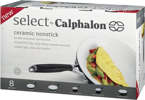 Calphalon Select 8-Piece Ceramic Nonstick Cookware Set
