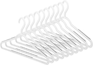 Whitmor Slim Paloma Gray-Set of 10 Sure-Grip Hangers