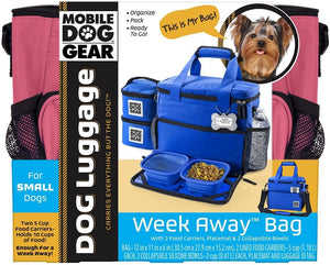 Mobile Dog Gear Week Away Bag Small Dogs Royal Blue
