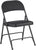 Alera ALE Steel Folding Chair with Two-Brace Support, Fabric Back/Seat, Graphite (Case of 4)