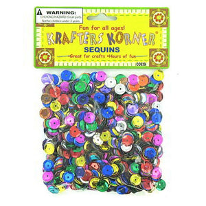 Round Colored Sequins - Case of 48
