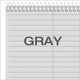TOP80274 Spiral Steno Notebook, Gregg Rule, 6 x 9, Gray, 4 80-Sheet Pads/Pack