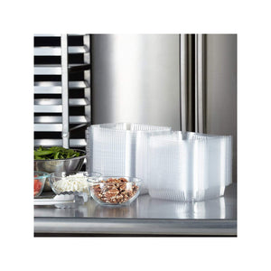 An item of Clear Hinged Tray - 8" x 8" - 125 ct. - Discount on bulk
